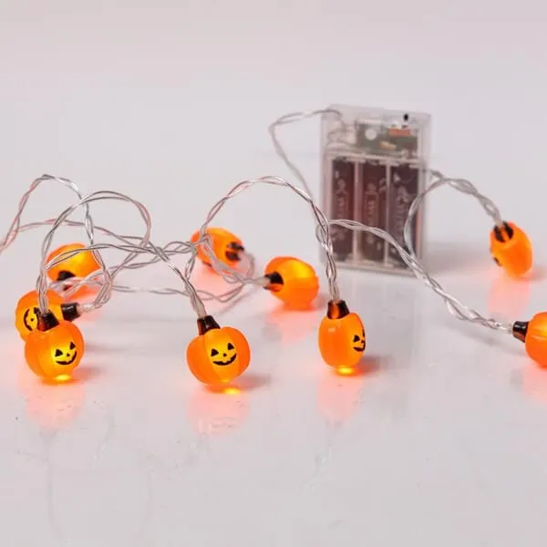Σειρά μπαταρίας 10 κολοκύθες Halloween 1,35 m