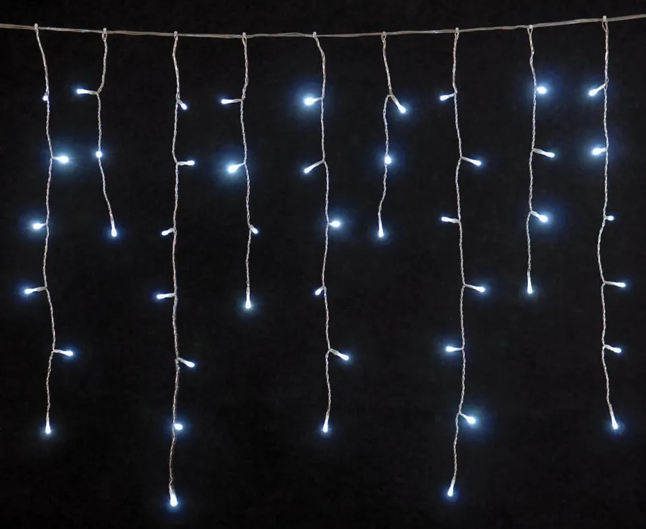 Κουρτίνα βροχή 100 LED ψυχρό λευκό 1,80 m εξωτερικού χώρου