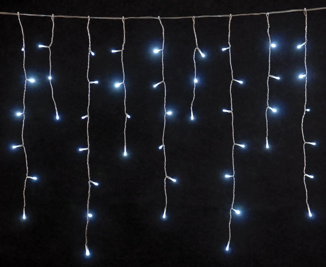 Κουρτίνα βροχή 100 LED ψυχρό λευκό εξωτερικού χώρου 2 μέτρα