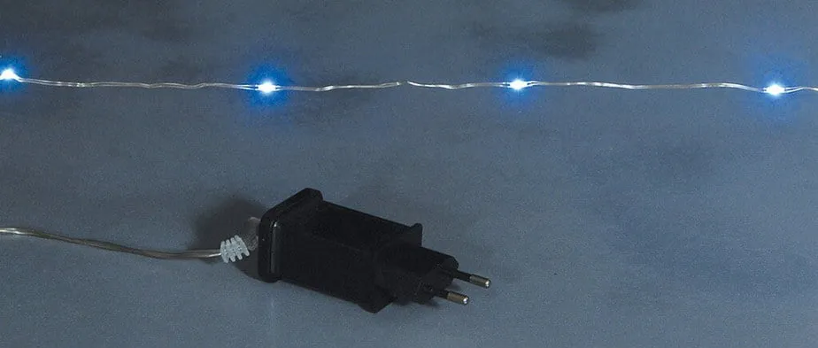 Σειρά 100 LED 10 μέτρων σε χαλκό ψυχρό λευκό