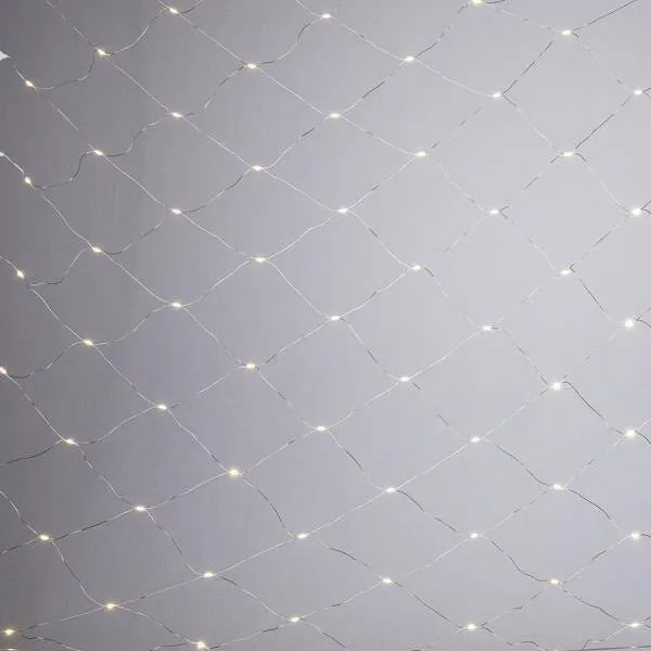 Δίχτυ 150 LED 2x2,5μ εξωτερικού χώρου, θερμό λευκό