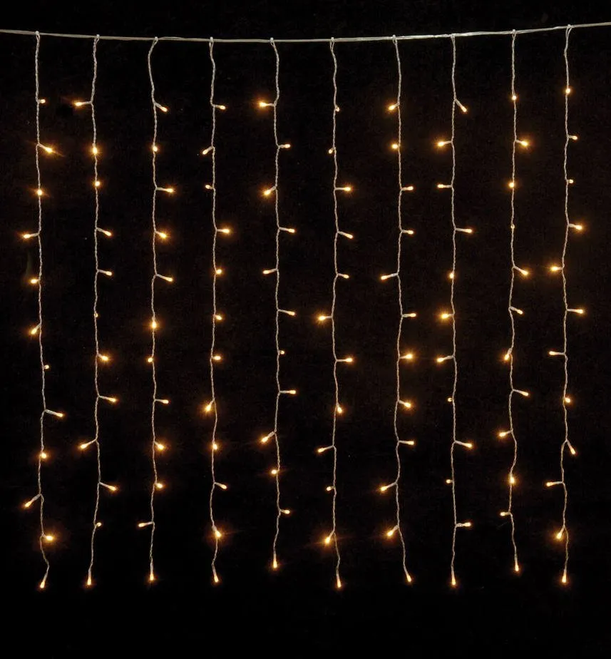 Κουρτίνα 150 LED 2 μέτρων θερμό λευκό