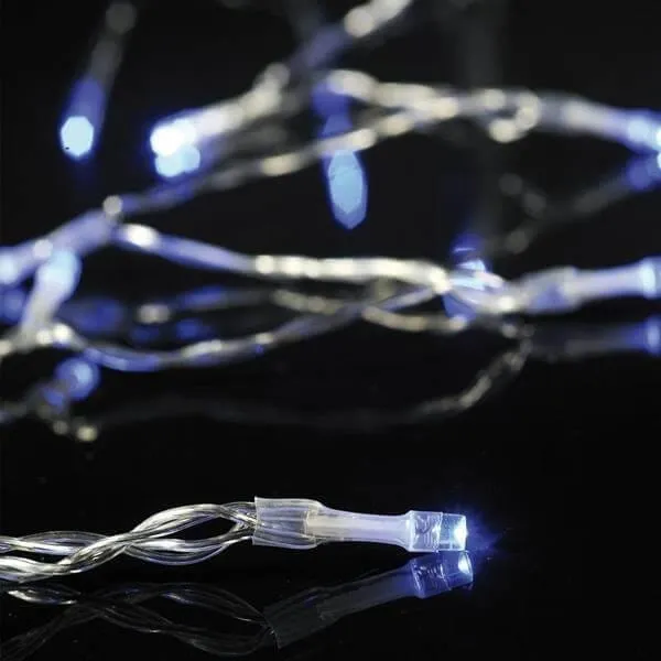 Σειρά 20 LED μπαταρίας 2 m σε μπλε