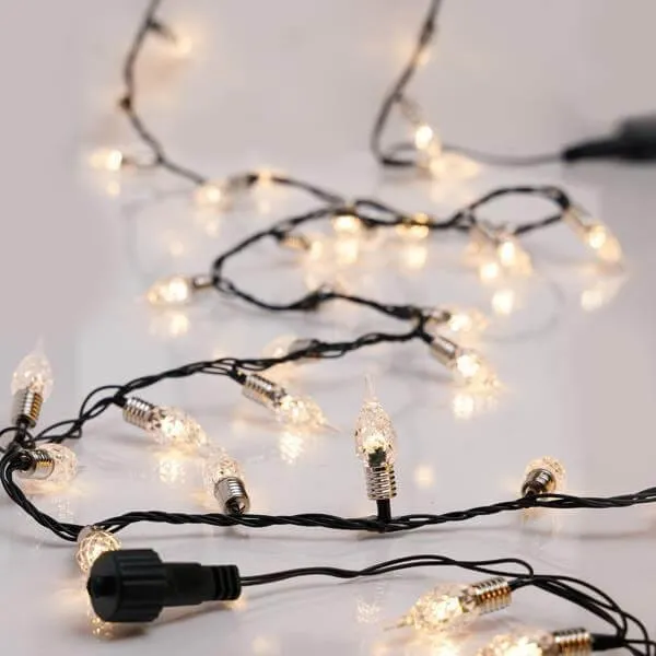 Σειρά 200 LED Vintage θερμό λευκό 10 μέτρα εξωτερικού χώρου