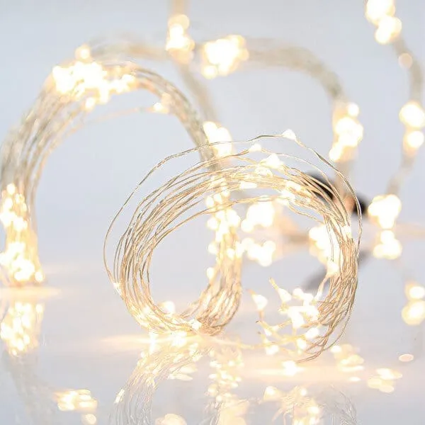 Χταπόδι 200 LED σε χαλκό, 2 μέτρα θερμό φως