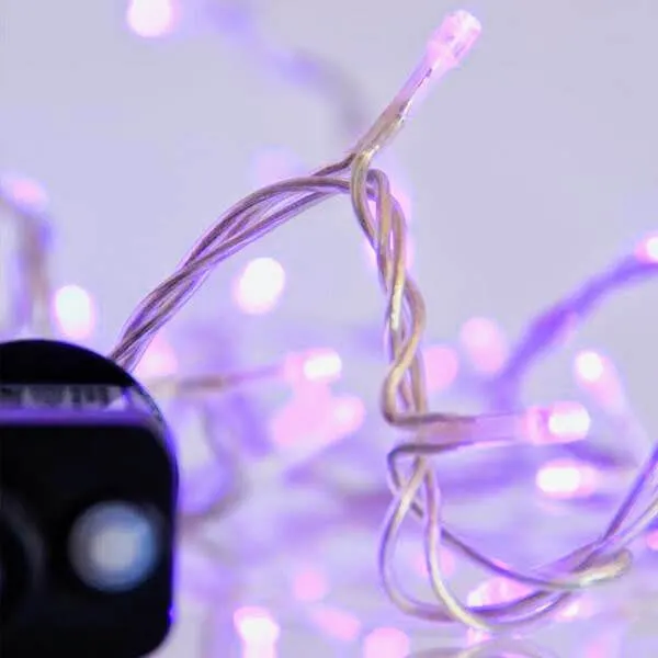 Σειρά 240 LED 12 μέτρων εξωτερικού χώρου, μωβ