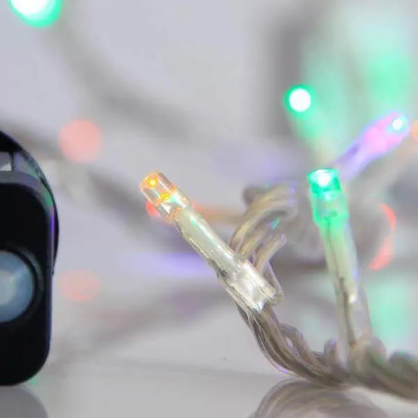 Σειρά 240 LED 12 μέτρων, οπάλ πολύχρωμο, εξωτερικού χώρου