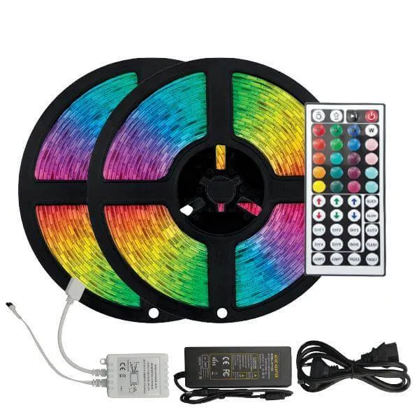 Ταινίες LED RGB 2x5m με τηλεχειριστήριο