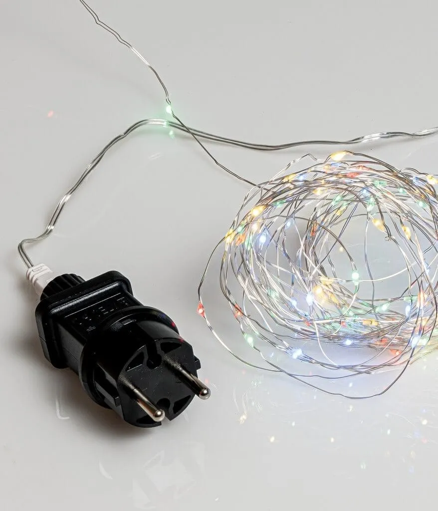 Σειρά 300 LED πολύχρωμα 30 μέτρα χάλκινο καλώδιο