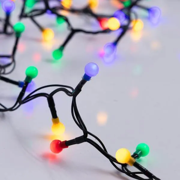 Σειρά 300 LED με μπάλες πολύχρωμη, 9 μέτρα