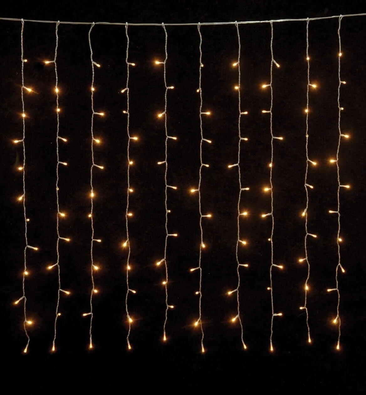 Κουρτίνα 360 LED θερμού λευκού, 2x2 μέτρα εξωτερικού χώρου
