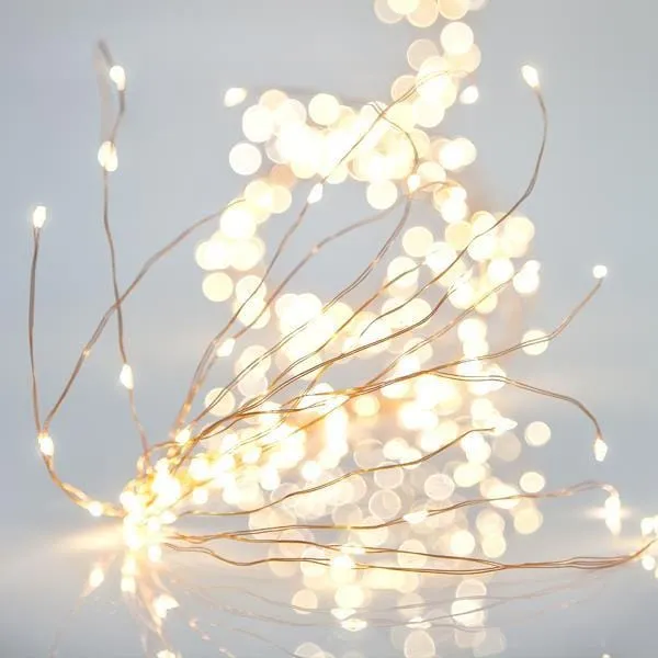 Χταπόδι 400 LED, 2,5 μέτρα, 16 γραμμές, θερμό λευκό