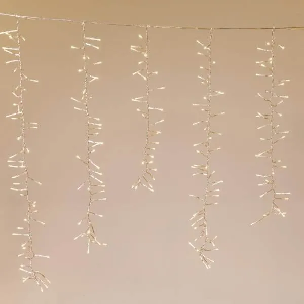 Κουρτίνα βροχή 480 LED θερμό λευκό 2x1 m εξωτερικού χώρου