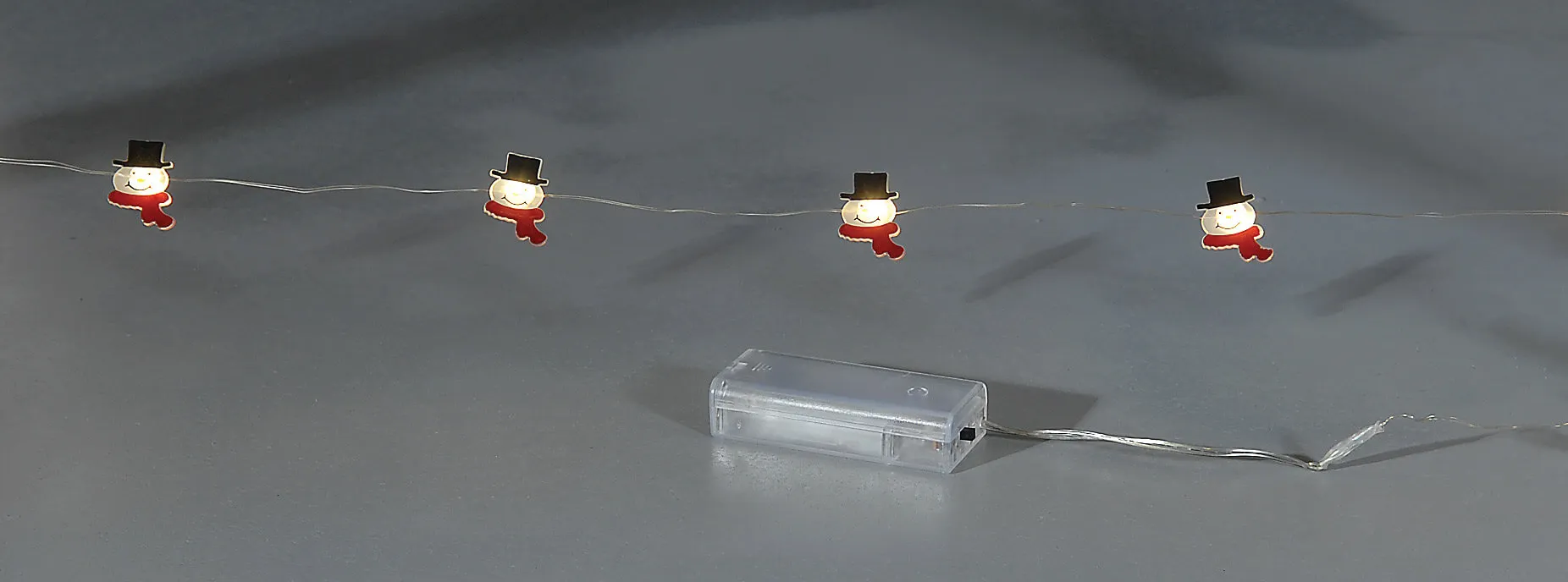 Σειρά μπαταρίας 50 χιονάνθρωποι LED, 5 μέτρα