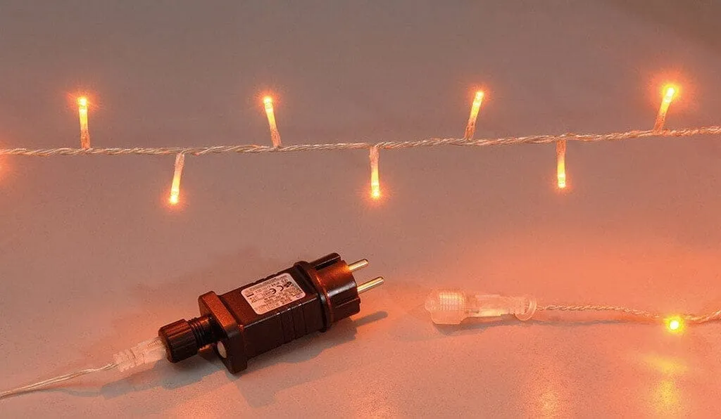 Σειρά 500 LED 25 μέτρων θερμό λευκό εξωτερικού χώρου