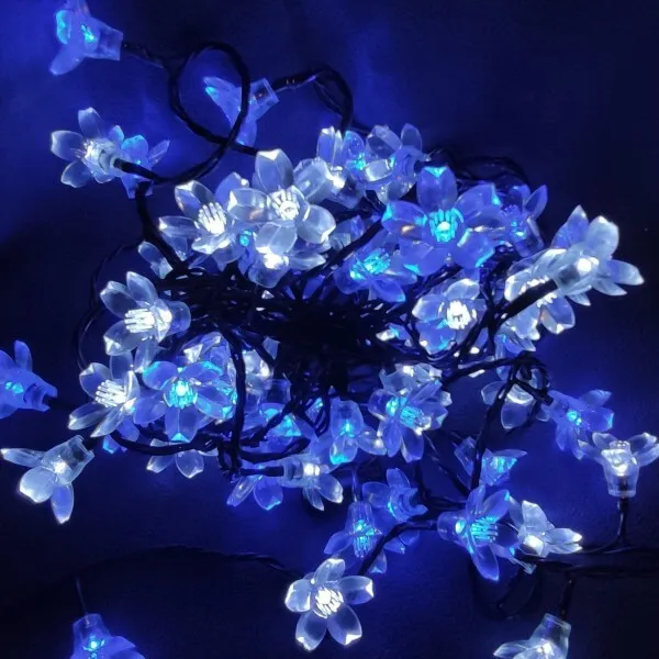 Σειρά 80 LED με ακρυλικά άνθη αμυγδαλιάς 7 μέτρων