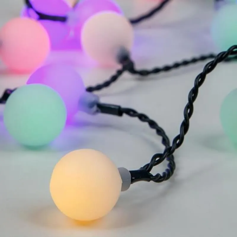 Σειρά 80 LED με χρωματιστές μπάλες RGB 6 μέτρων