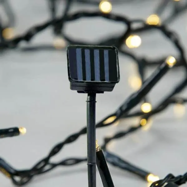 Σειρά 96 LED ηλιακή 9,5 μέτρα εξωτερικού χώρου θερμό λευκό
