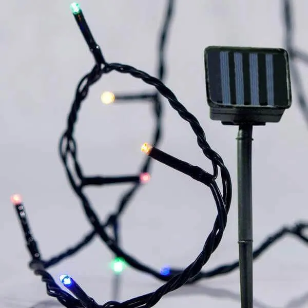 Σειρά 96 LED ηλιακή 9,5 μέτρα εξωτερικού χώρου πολύχρωμη