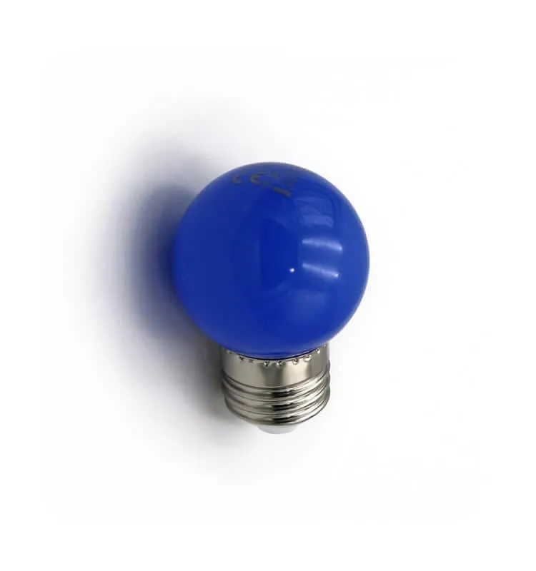 Λάμπα LED σφαιρική G45 μπλε για E27