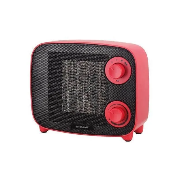 Αερόθερμο κεραμικό vintage 1500W κόκκινο