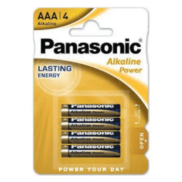 Μπαταρίες AAA Panasonic αλκαλικές, σετ 4 τεμαχίων