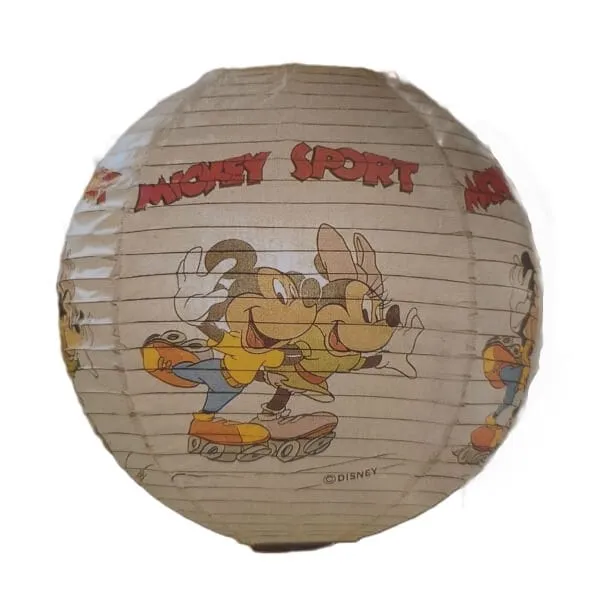 Κρεμαστό χάρτινο φωτιστικό Mickey σφαίρα 40 cm