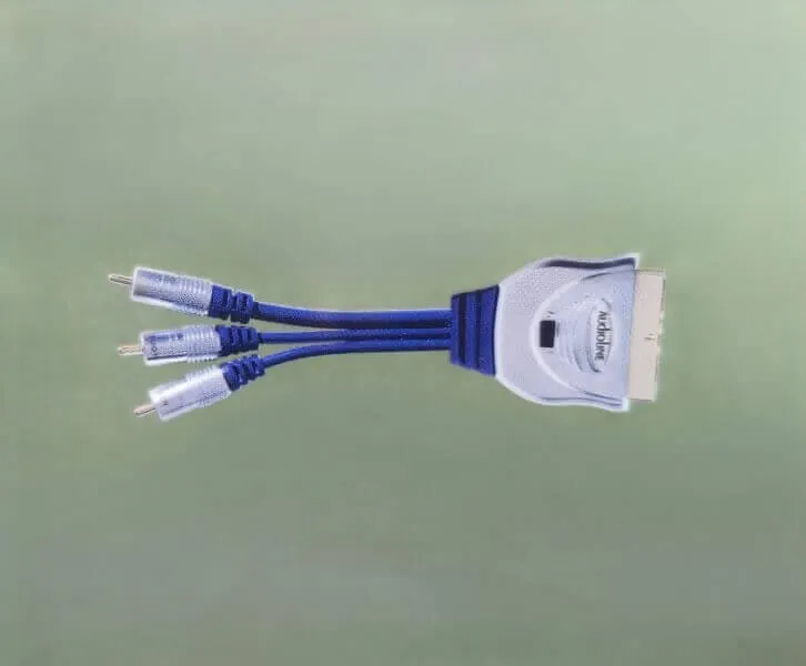 Καλώδιο Scart σε 3 RCA 1,5 μέτρου με διακόπτη
