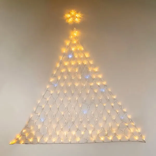 Δίχτυ 150 LED 2x2,5μ εξωτερικού χώρου, θερμό λευκό