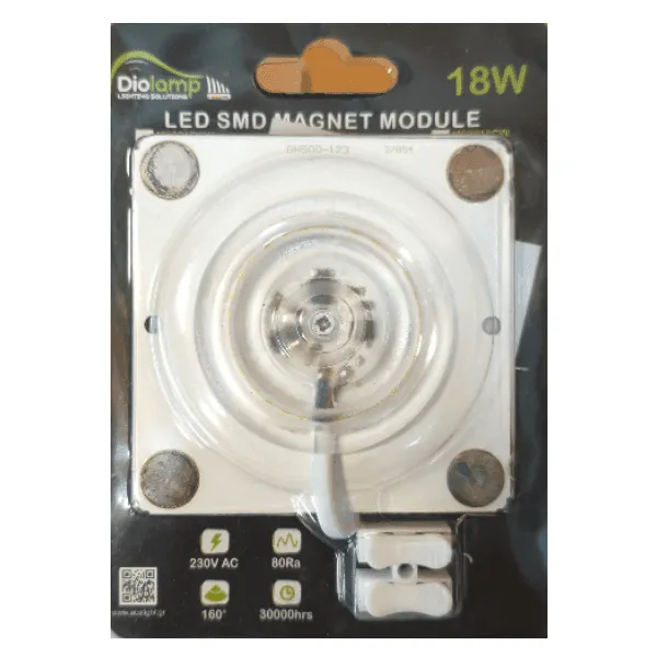 Πλακέτα LED 18W ψυχρό λευκό με μαγνήτη
