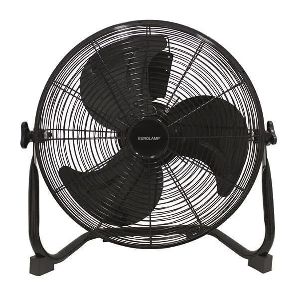 Ανεμιστήρας δαπέδου μεταλλικός 40cm 90W μαύρος