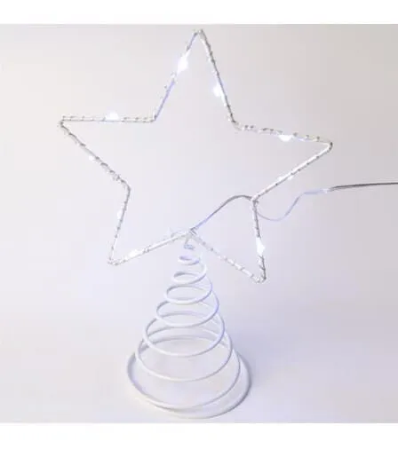 Αστέρι κορυφής δέντρου 10 LED μπαταρίας 23 cm