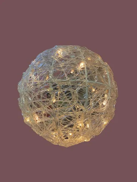 Μπάλα φωτιζόμενη 20 cm, 30 LED θερμό λευκό