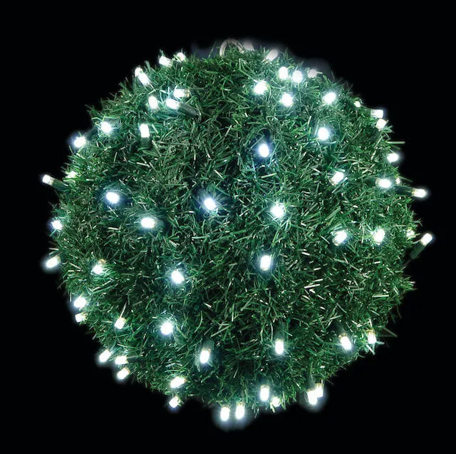 Φωτιζόμενη μπάλα γρασίδι 130 LED, 40 cm