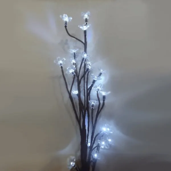 Κλαδί κερασιάς με ακρυλικά άνθη, 100 cm, 24 LED