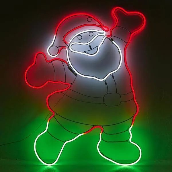 Φωτοσωλήνας NEON LED Άγιος Βασίλης 5 μέτρων εξωτερικού χώρου