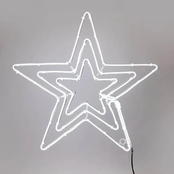 Φωτοσωλήνας NEON τριπλό αστέρι εξωτερικού χώρου 60x60 cm