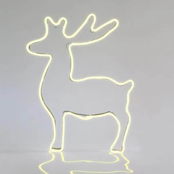 Φωτοσωλήνας NEON LED τάρανδος 51x65 cm εξωτερικού χώρου
