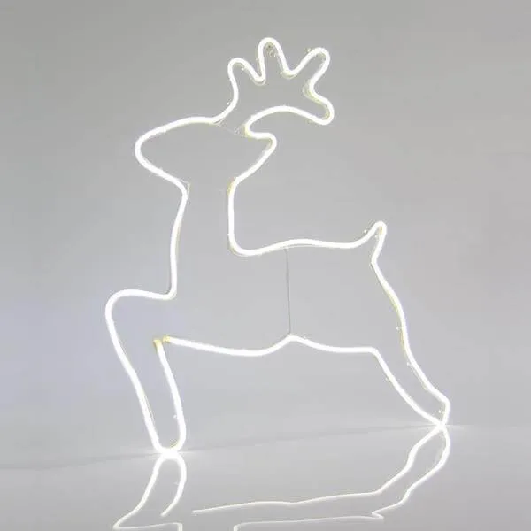 Φωτοσωλήνας NEON LED τάρανδος 58x65 cm εξωτερικού χώρου