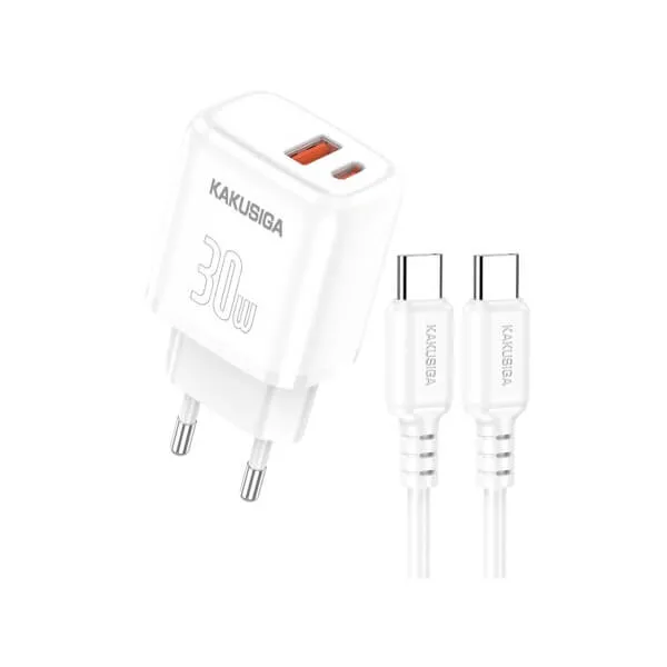 Φορτιστής τοίχου 30W με καλώδιο USB-C