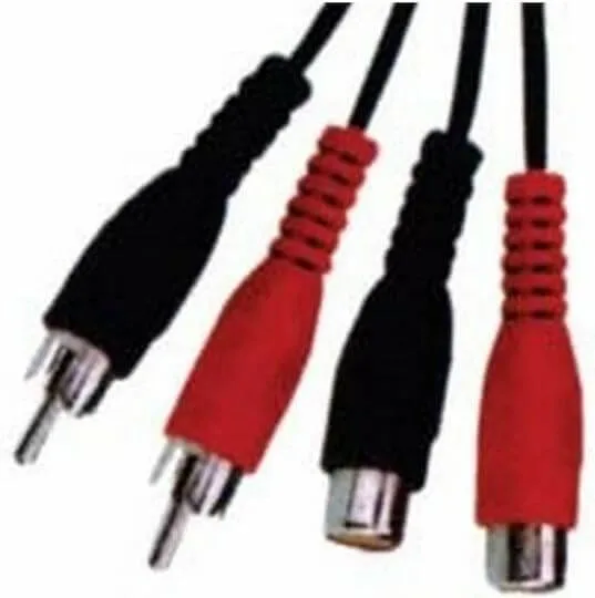 Καλώδιο επέκτασης RCA 1,5 μέτρων μαύρο