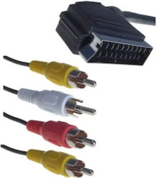 Καλώδιο Scart σε 4 RCA, 1.5 μέτρα