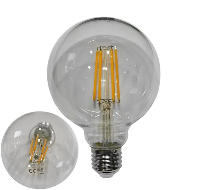 Λάμπα Filament Globe Φ95 θερμό φως E27 10W