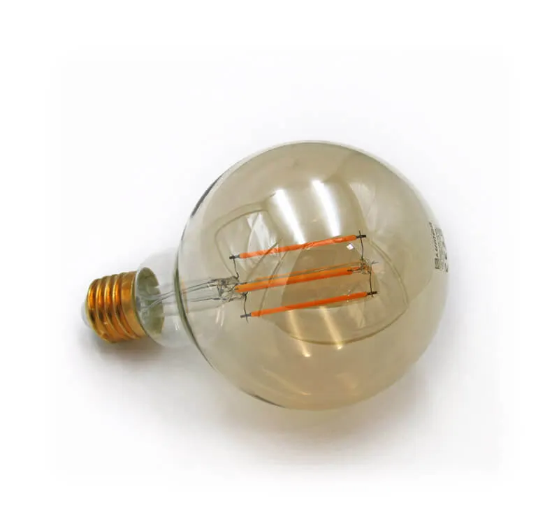 Λάμπα Globe Filament μελί 8W E27 για διακοσμητικά φωτιστικά