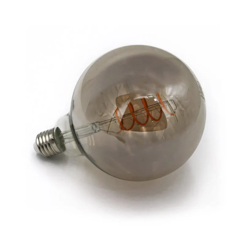 Λάμπα Filament Globe Φ125 φιμέ, 6W E27 dimmable