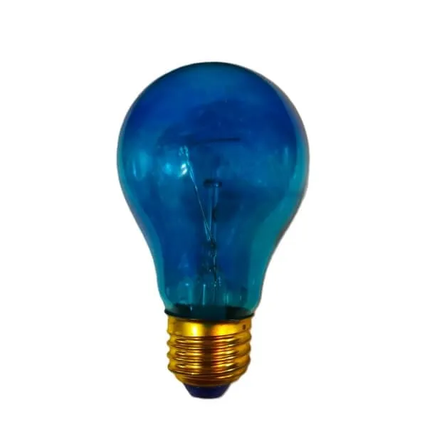 Λάμπα πυρακτώσεως 40W E27 διάφανη μπλε