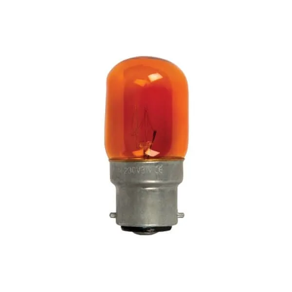 Λαμπάκι νυκτός πυρακτώσεως με ντουί B22 πορτοκαλί
