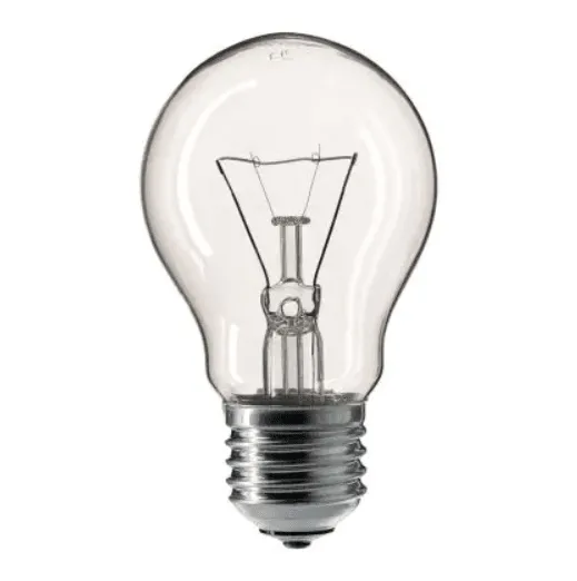 Λάμπα πυρακτώσεως διάφανη 75W για φωτιστικά E27