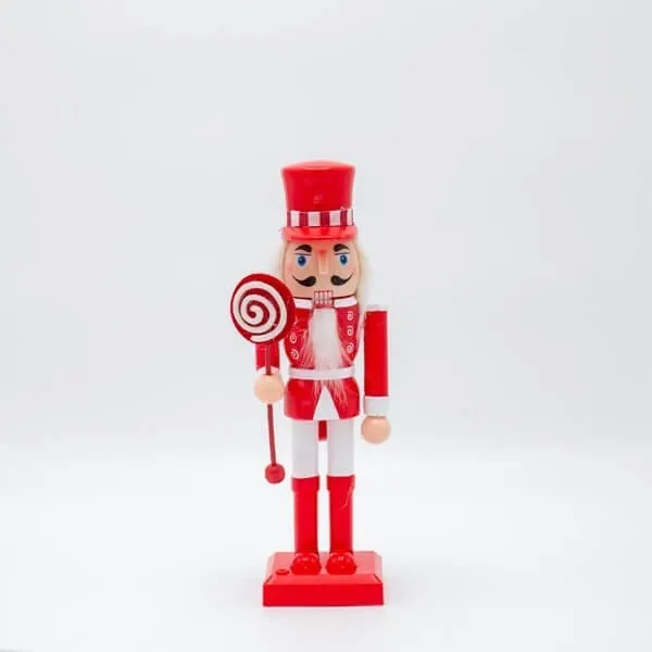 Καρυοθραύστης Candy λευκός-κόκκινος, 25.5 cm