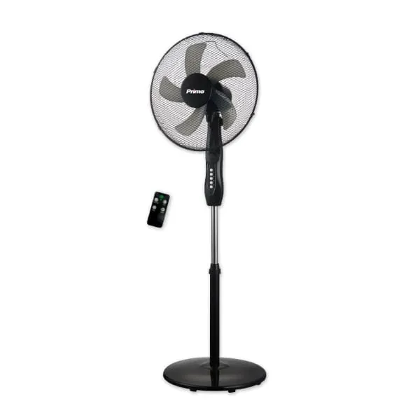 Ανεμιστήρας ορθοστάτης 40cm με τηλεχειριστήριο, μαύρος